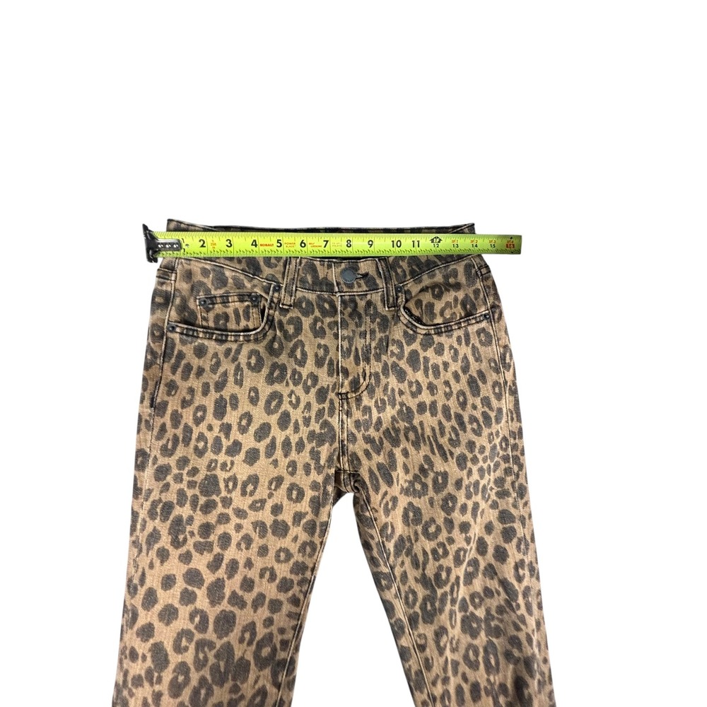 Carmar Los Angeles Leopard Print Skinny Jeans Brown Tan Animal Print‎ Size 26 - Picture 4 of 6